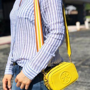 PERRY BOMBE STRAP BAG in Limone 64398